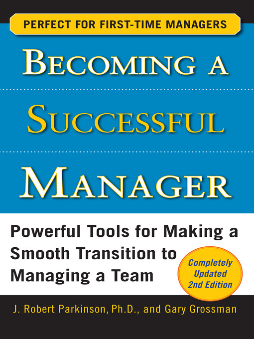 Title details for Becoming a Successful Manager by J. Robert Parkinson - Wait list